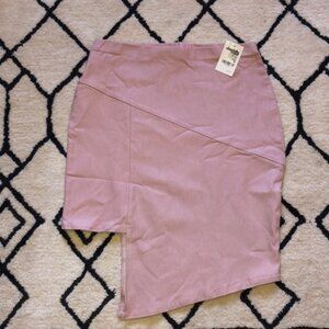 NWT Stretchy blush skirt w/seam & cut out detail